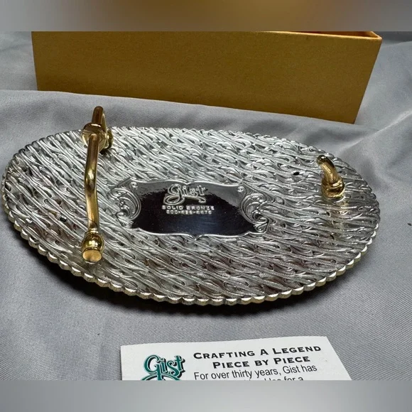 Gist Silversmiths NJQHA Champion Select All Around Belt Buckle 2008 NIB - Picture 8 of 12